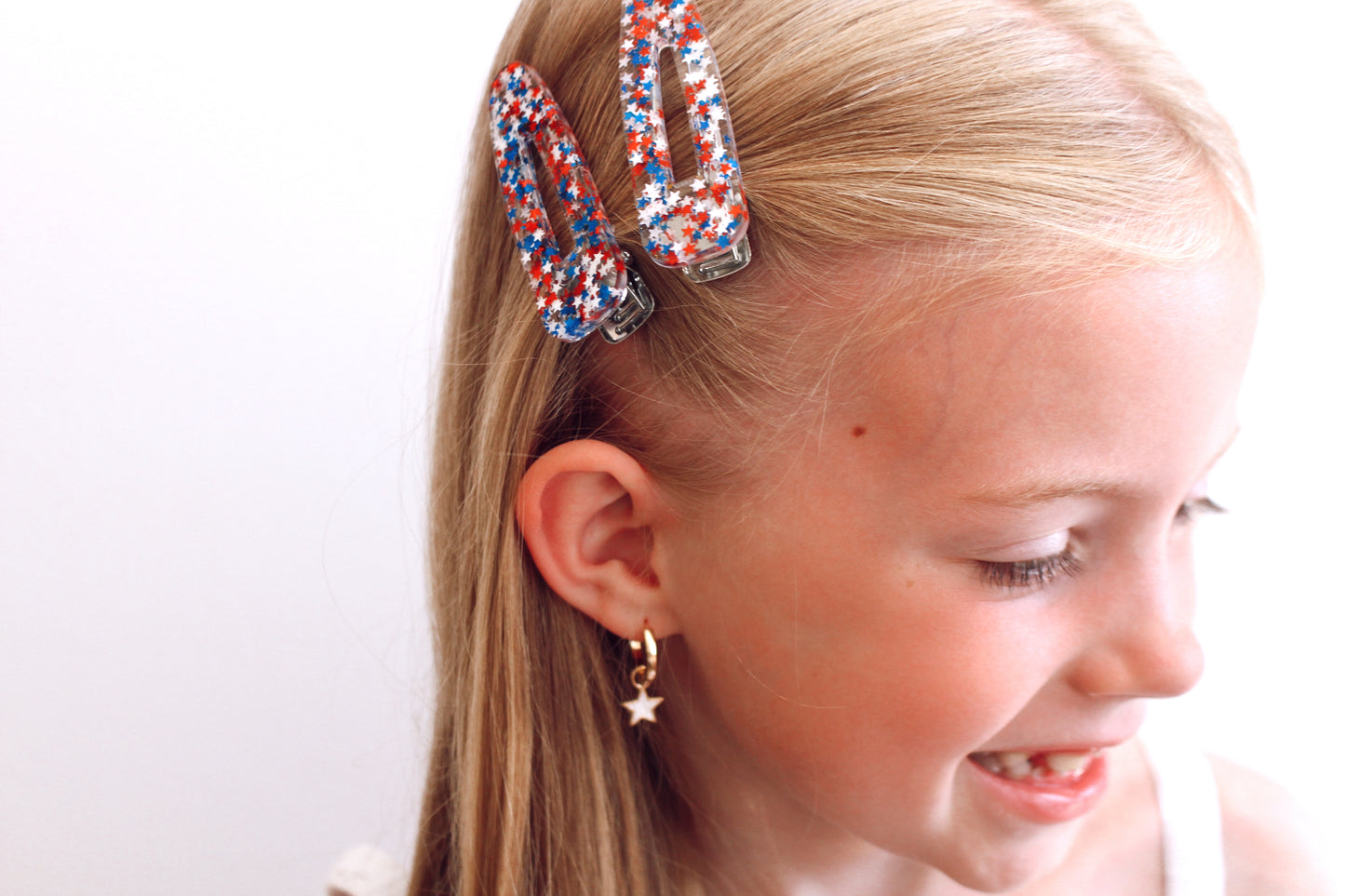 Star huggie earrings