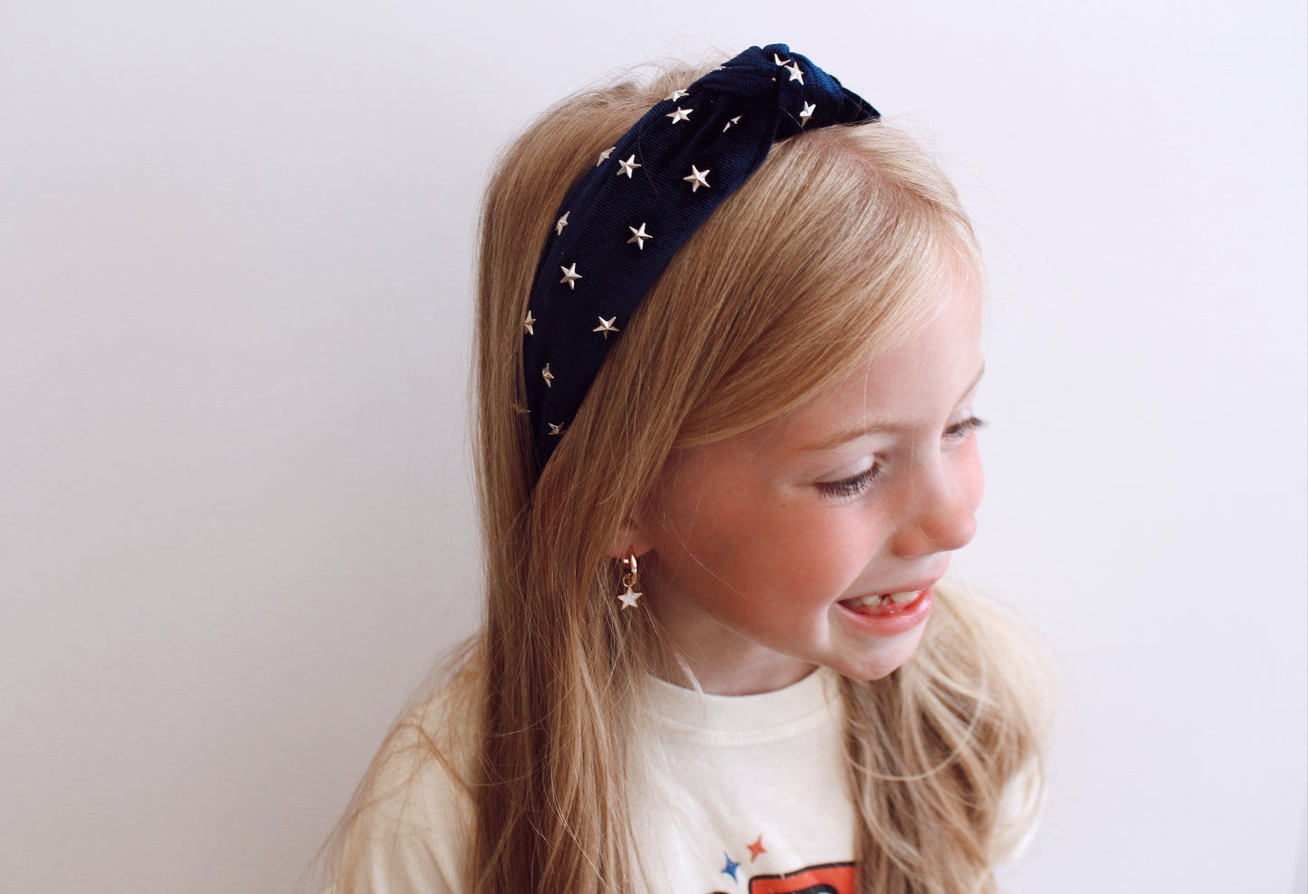 Velvet star knotted headbands