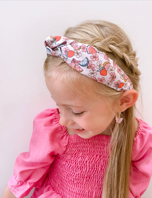 Mixed fruit knotted headband