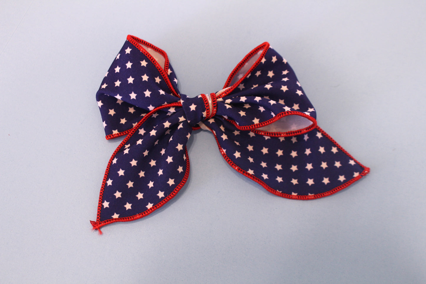 Large blue star bow