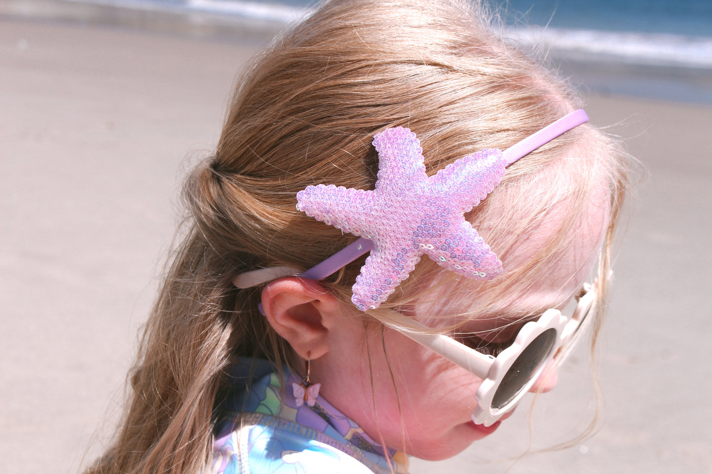 Star fish sequin headband