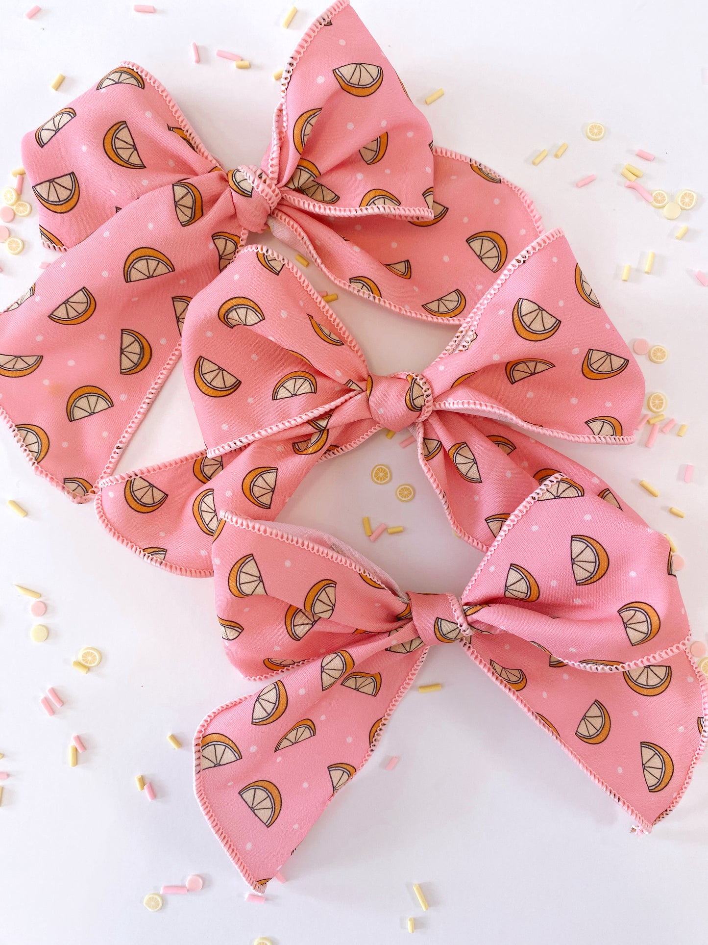 Large pink lemonade bow