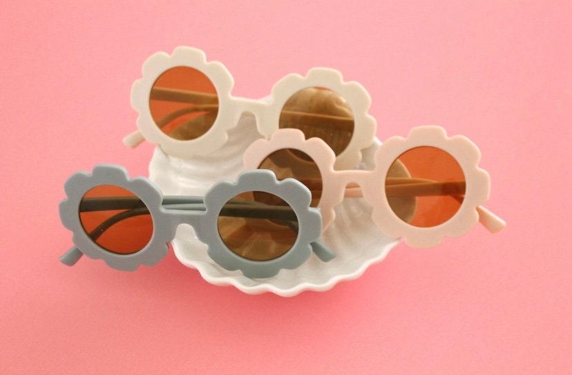 Flower girl sunglasses matte blue