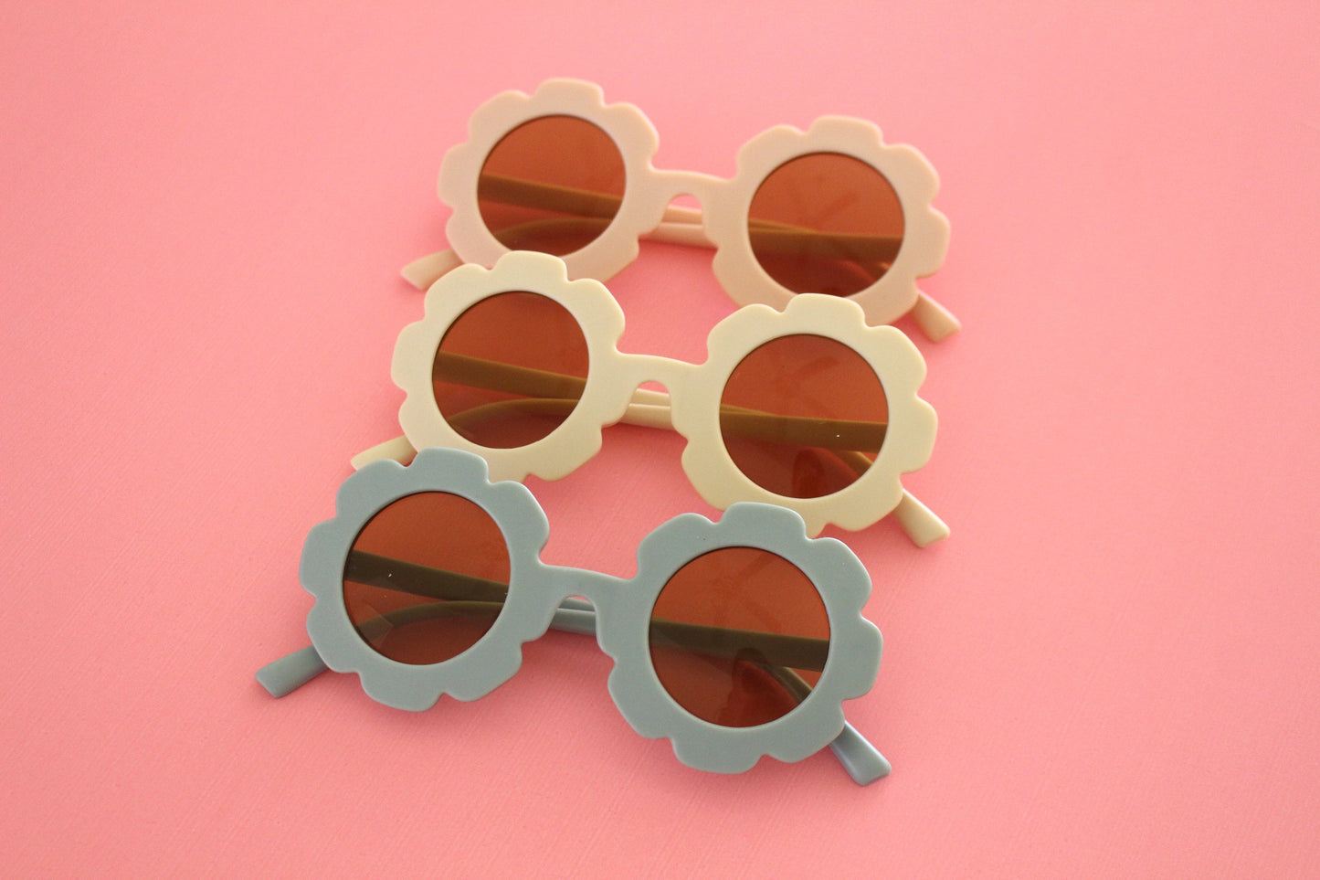 Flower girl sunglasses matte peach