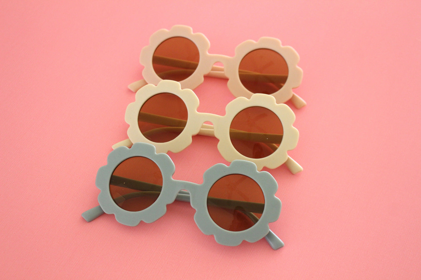 Flower girl sunglasses matte blue