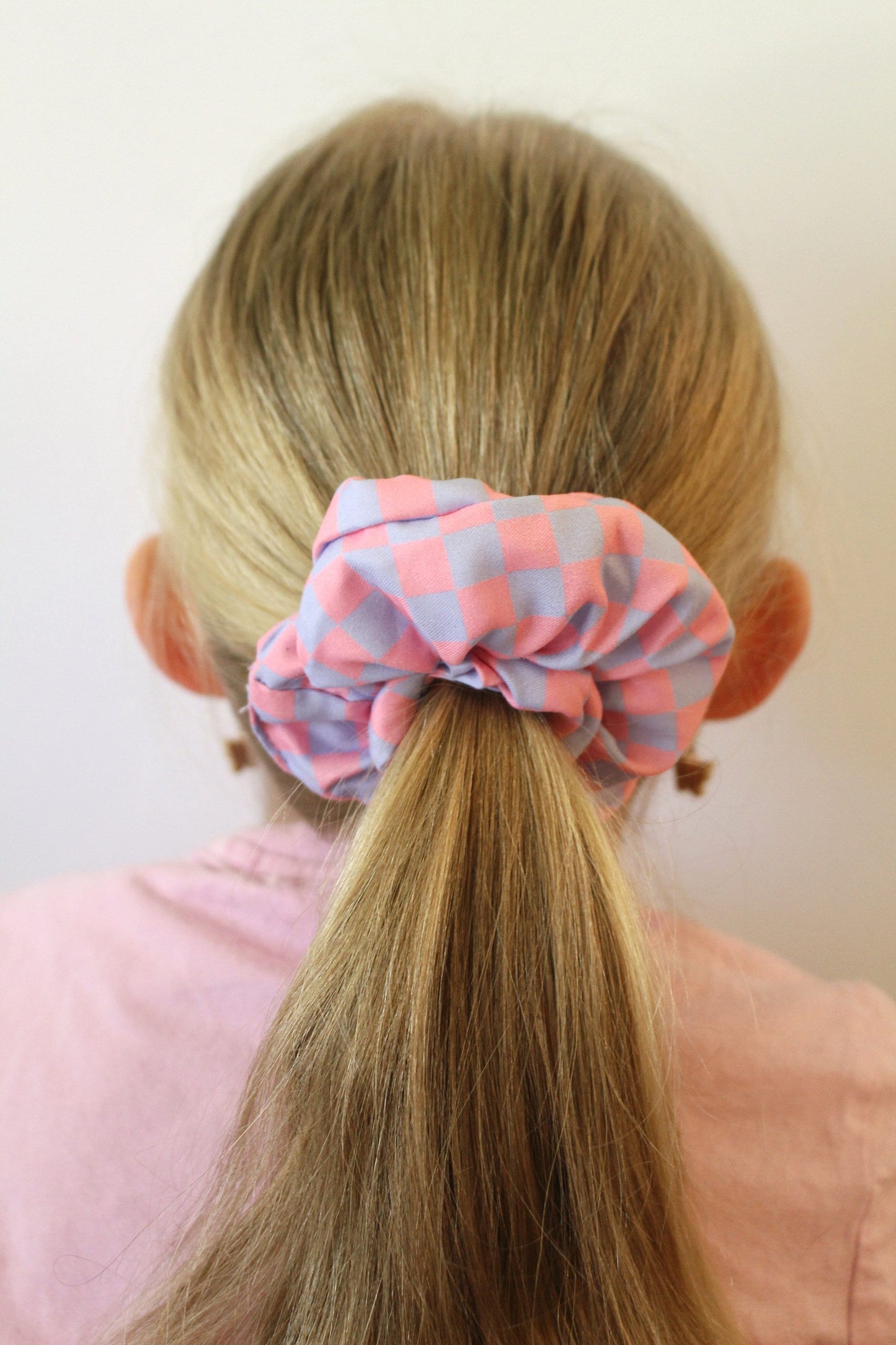 checkered scrunchies set of 3