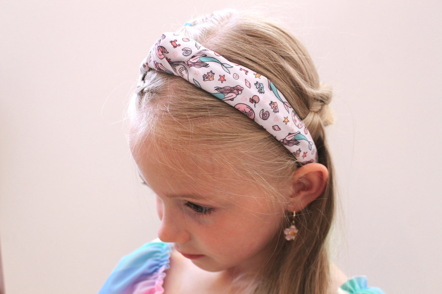 mermaid print headband