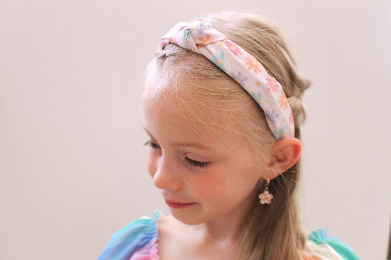 summer flower knotted headband